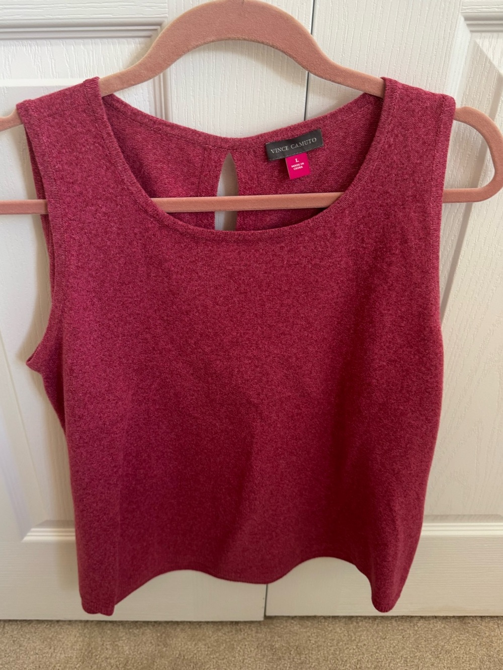 Women’s Sweater Tank. Size L. Beautiful berry color.